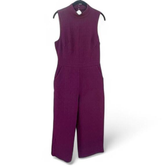 NWT Anthropologie Eva Franco Charley Sleeveless Jumpsuit Plum Size Small - Picture 5 of 11